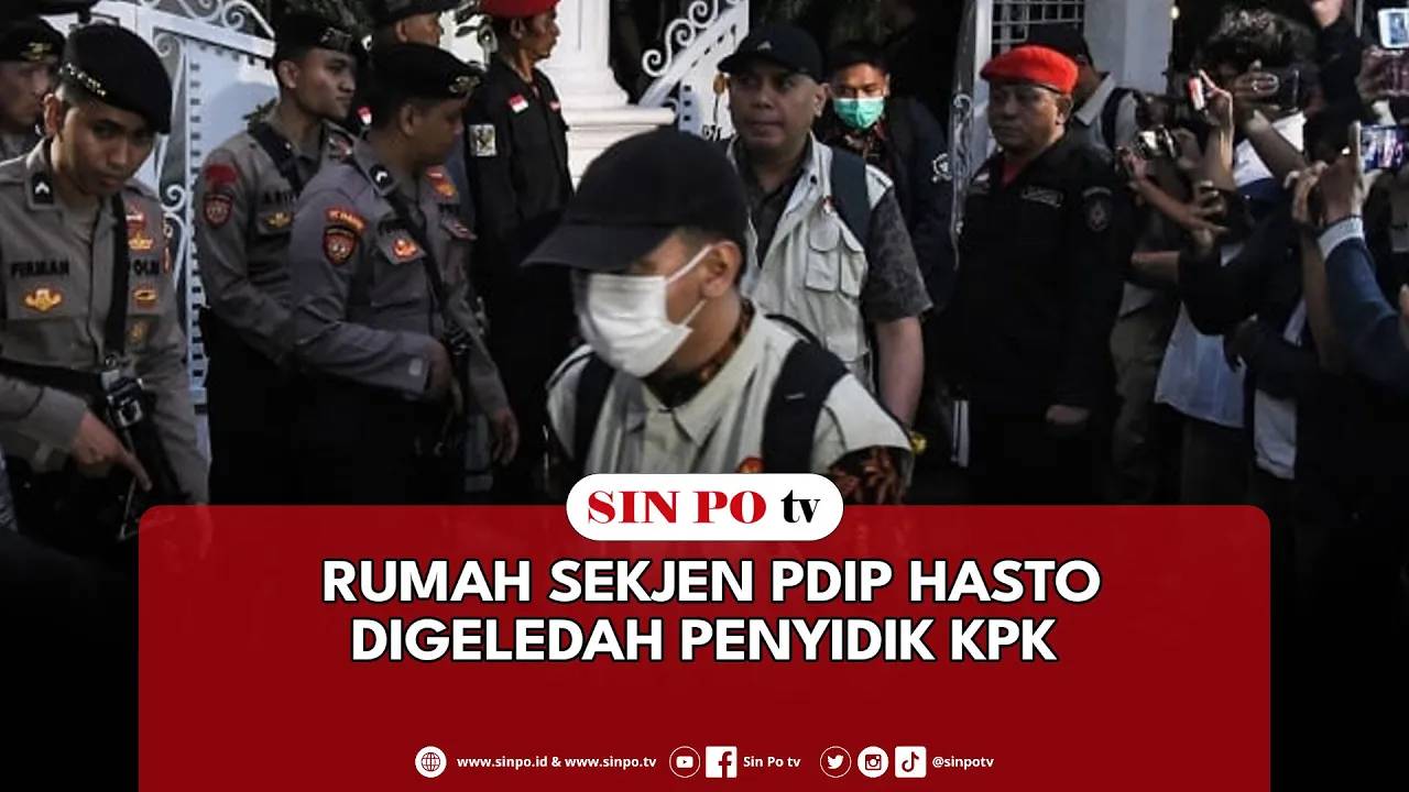 Rumah Sekjen PDIP Hasto Digeledah Penyidik KPK