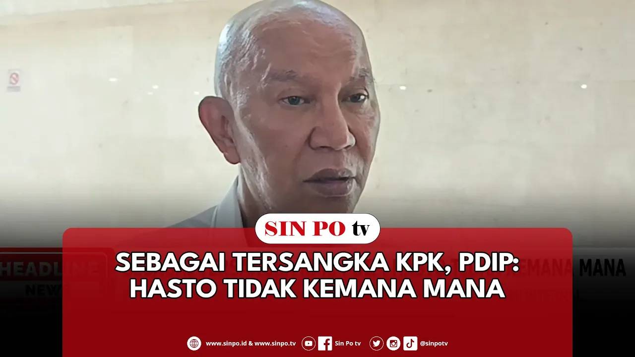 Sebagai Tersangka KPK, PDIP : Hasto Tidak Kemana Mana