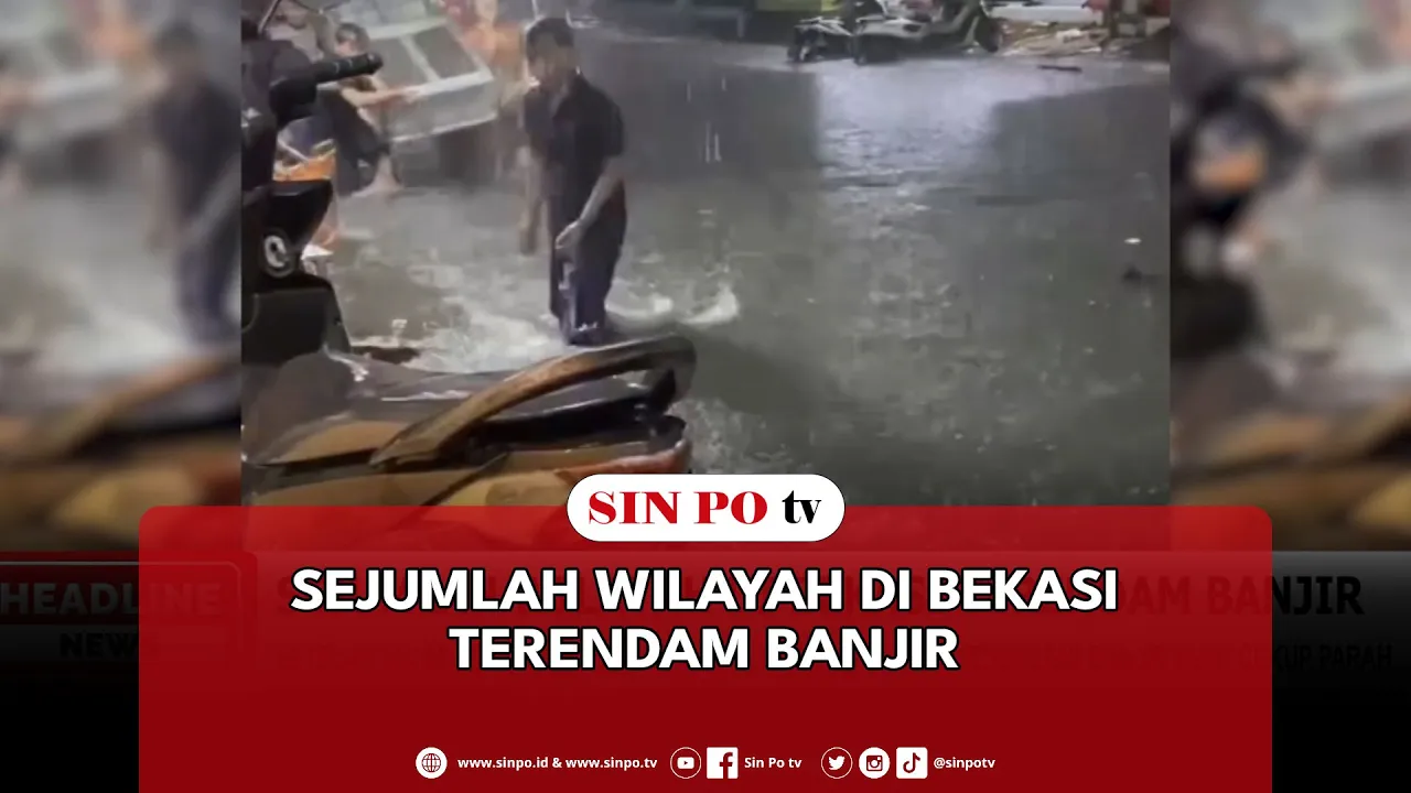 Sejumlah Wilayah Di Bekasi Terendam Banjir