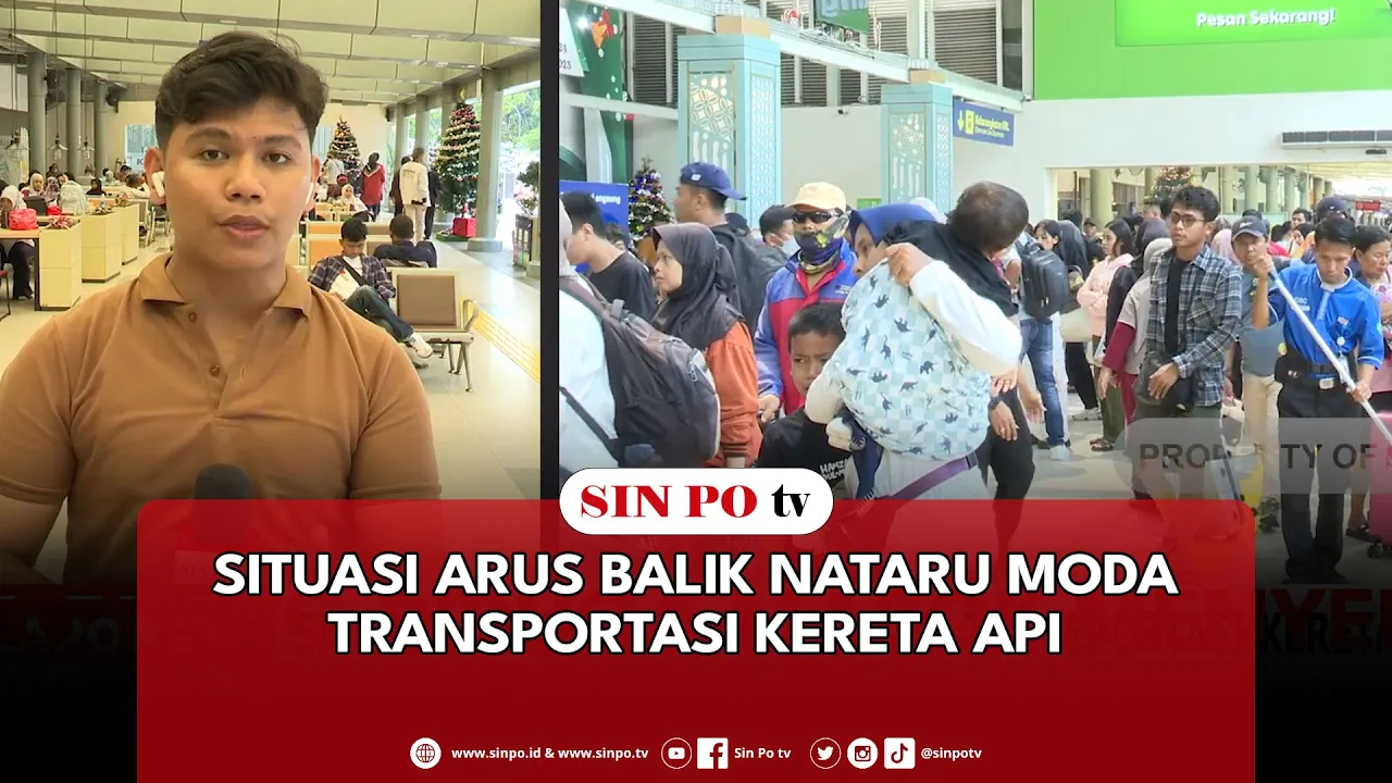 Situasi Arus Balik Nataru Moda Transportasi Kereta Api