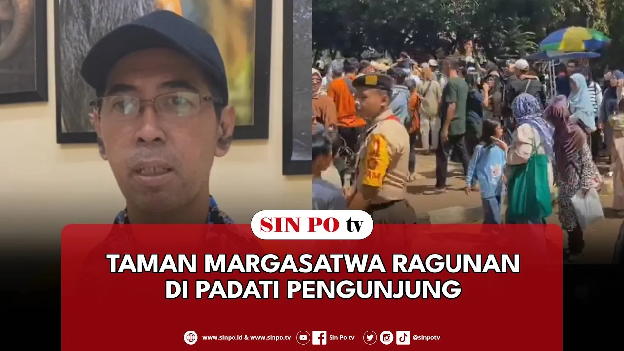 Taman Margasatwa Ragunan Di Padati Pengunjung