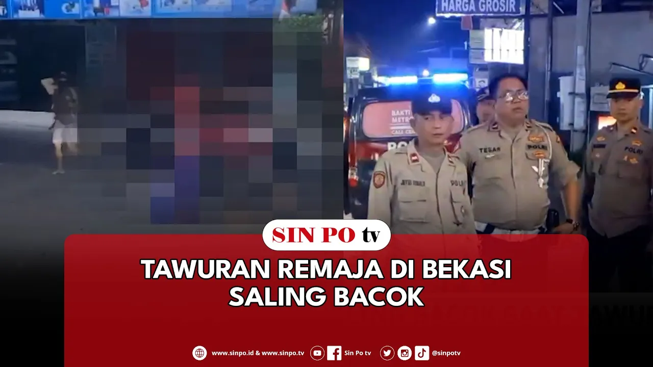 Tawuran Remaja Di Bekasi Saling Bacok