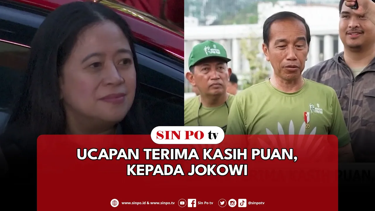 Ucapan Terima Kasih Puan, Kepada Jokowi