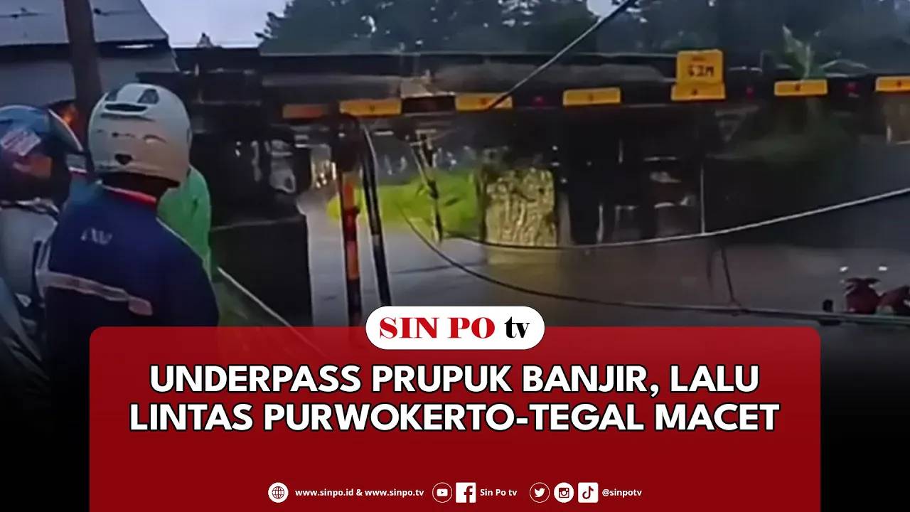 Underpass Prupuk Banjir, Lalu Lintas Purwokerto-Tegal Macet