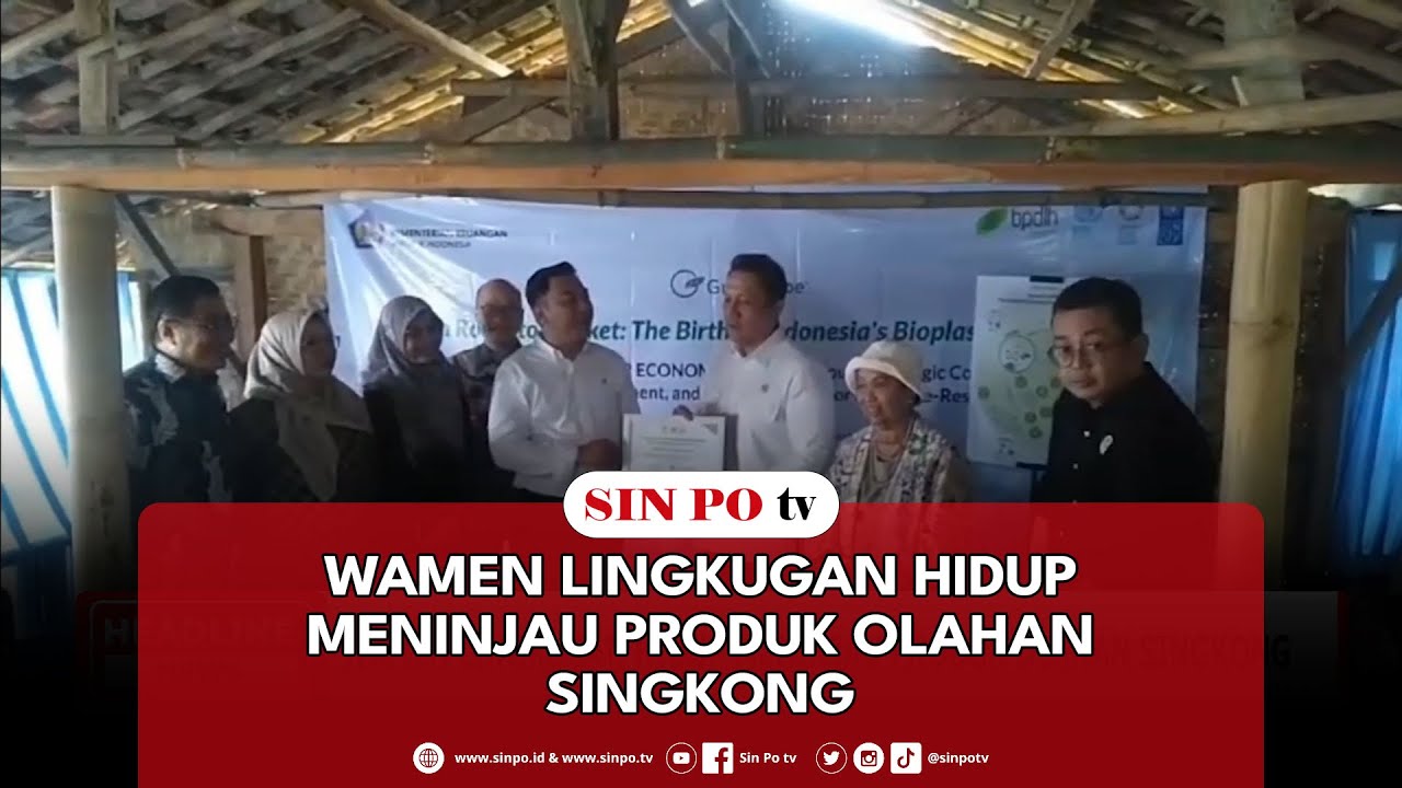 Wamen Lingkugan Hidup Meninjau Produk Olahan Singkong