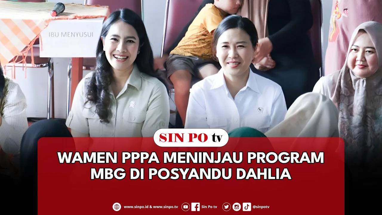 Wamen PPPA Meninjau Program MBG Di Posyandu Dahlia