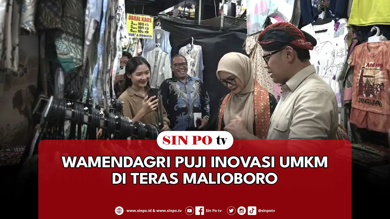 Wamendagri Puji Inovasi UMKM Di Teras Malioboro