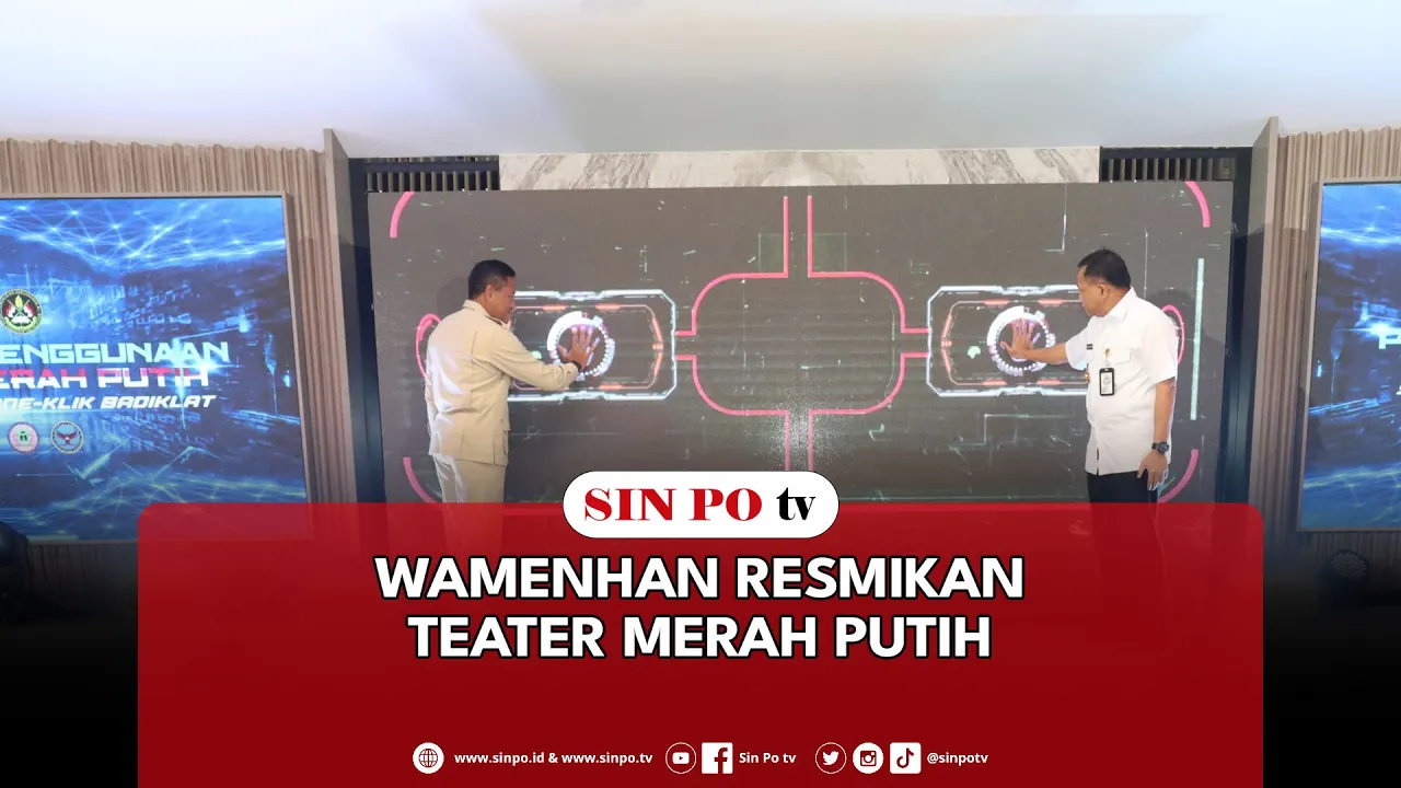 Wamenhan Resmikan Teater Merah Putih