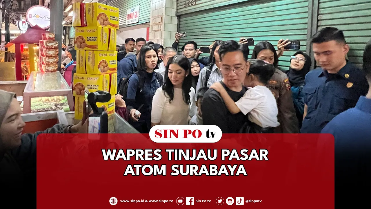 Wapres Tinjau Pasar Atom Surabaya