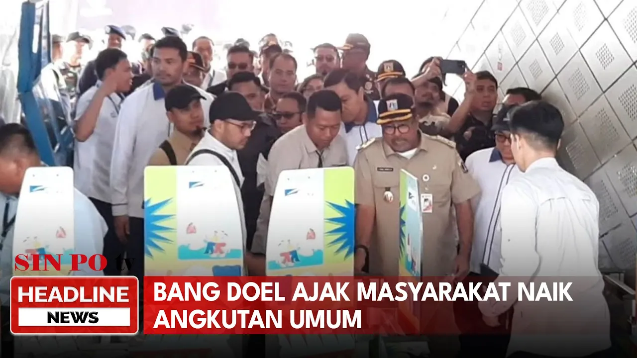 Bang Doel Ajak Masyarakat Naik Angkutan Umum