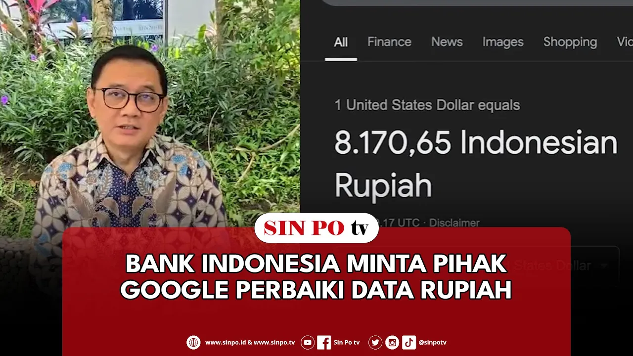 Bank Indonesia Minta Pihak Google Perbaiki Data Rupiah