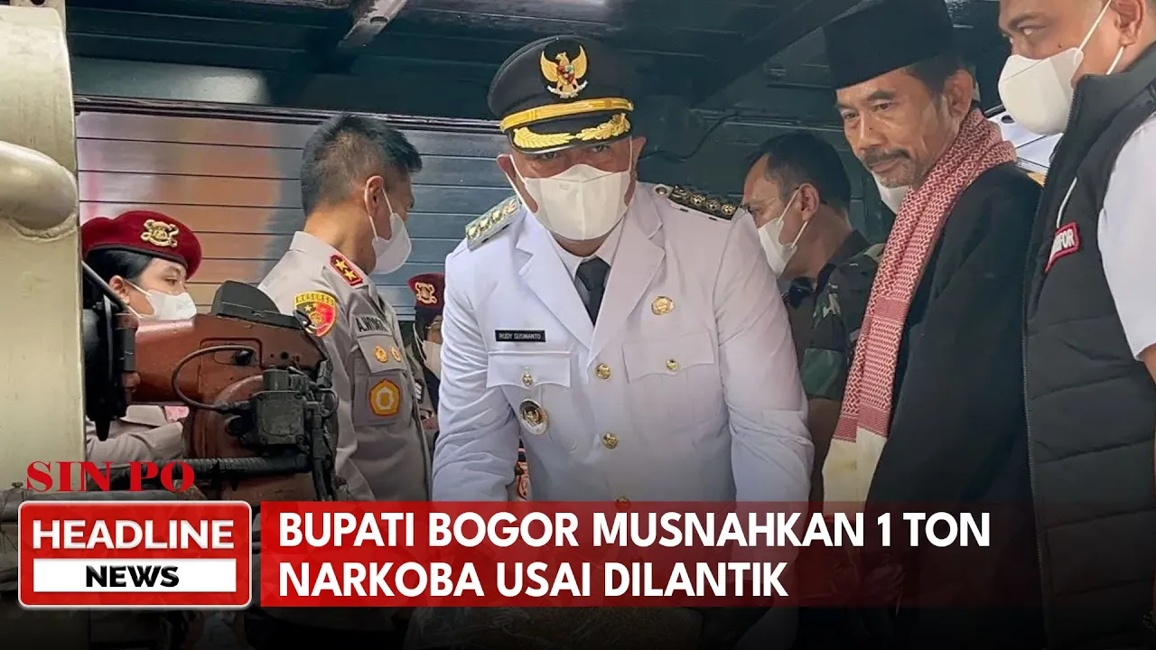 Bupati Bogor Musnahkan 1 Ton Narkoba Usai Dilantik