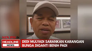 Dedi Mulyadi Sarankan Karangan Bunga Diganti Benih Padi