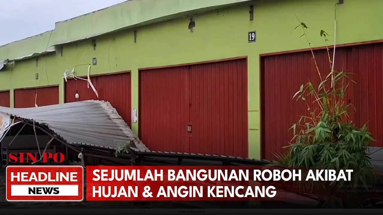 Dilanda Hujan Deras Dan Angin Kencang, Sejumlah Bangunan Di Gunungkidul Roboh