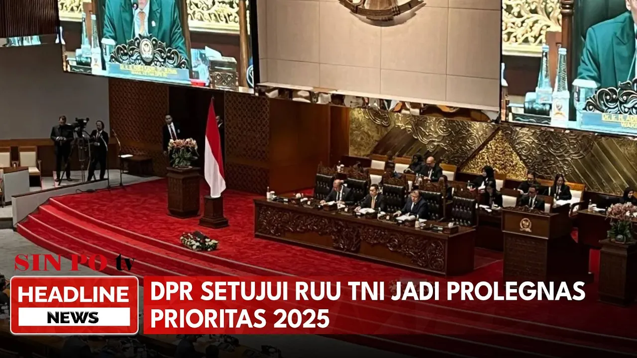 DPR Setujui RUU TNI Jadi Prolegnas Prioritas 2025