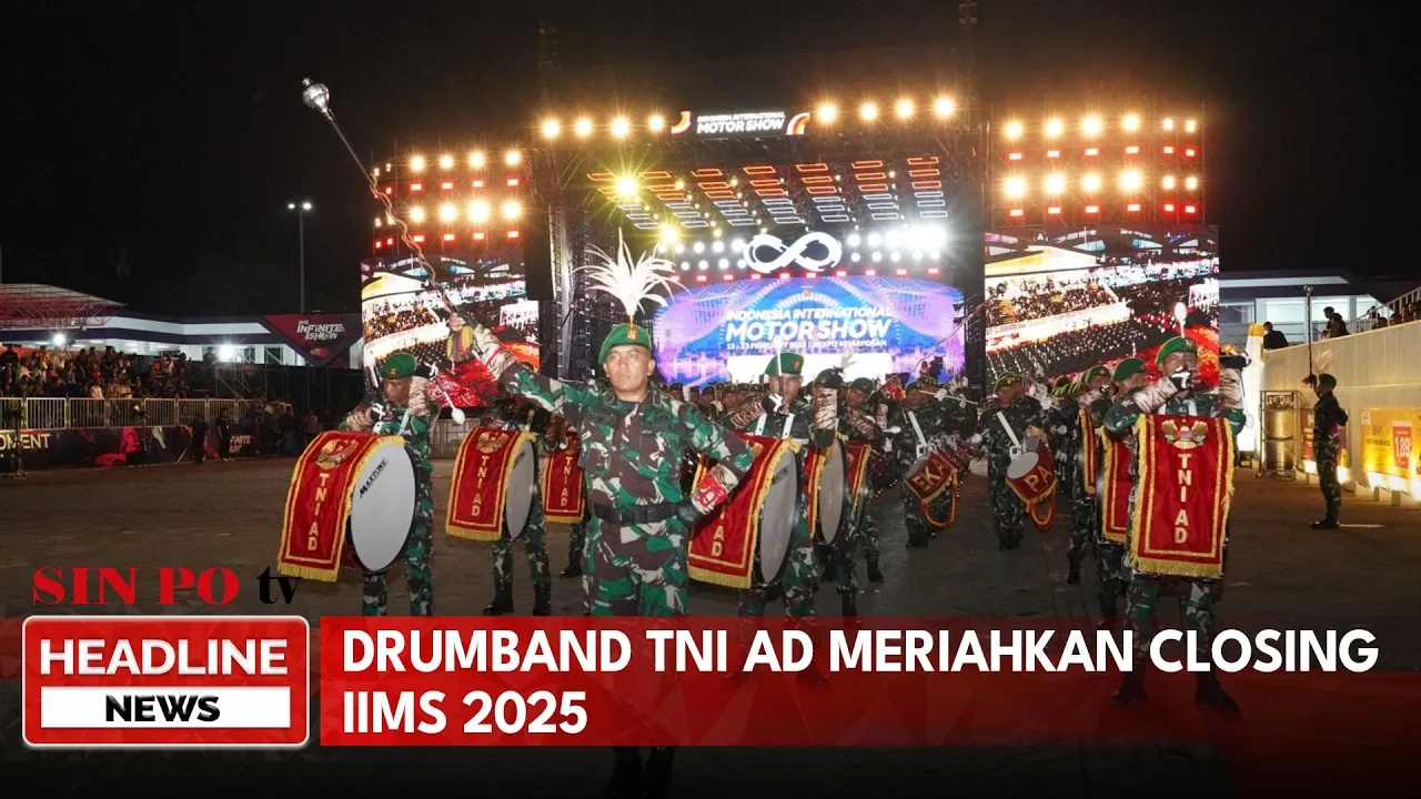 Drumband TNI AD Meriahkan Closing IIMS 2025