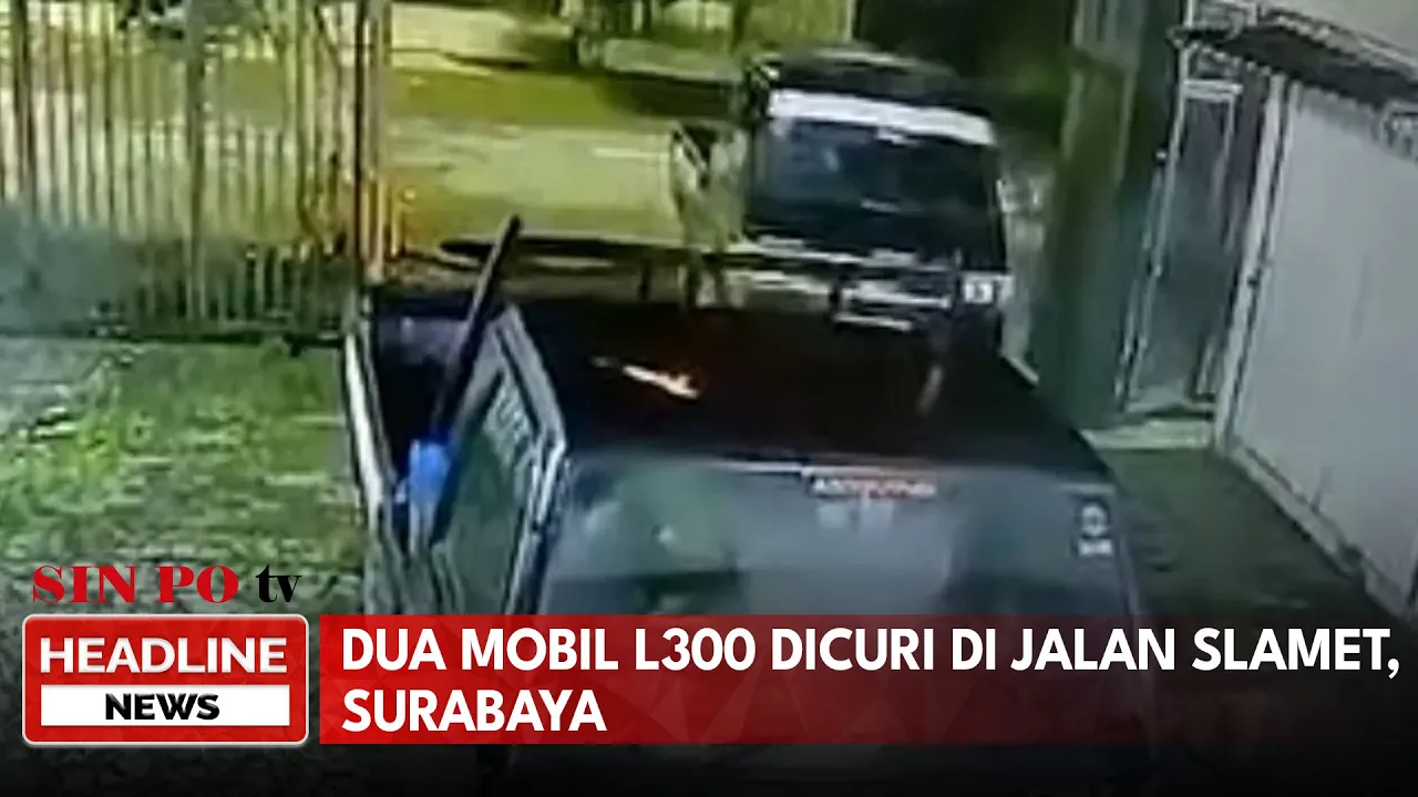 Dua Mobil L300 Dicuri Di Jalan Slamet, Surabaya