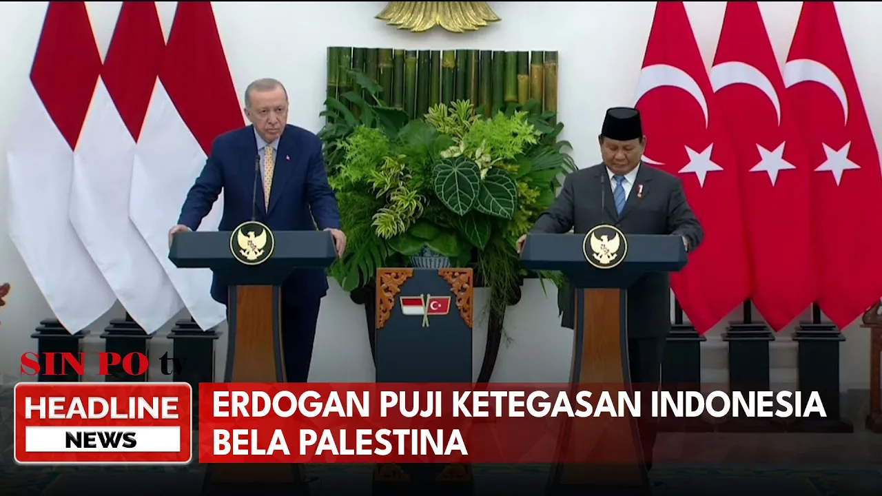 Erdogan Puji Ketegasan Indonesia Bela Palestina