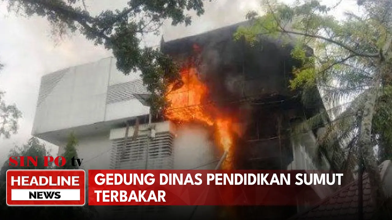 Gedung Dinas Pendidikan Sumut Terbakar