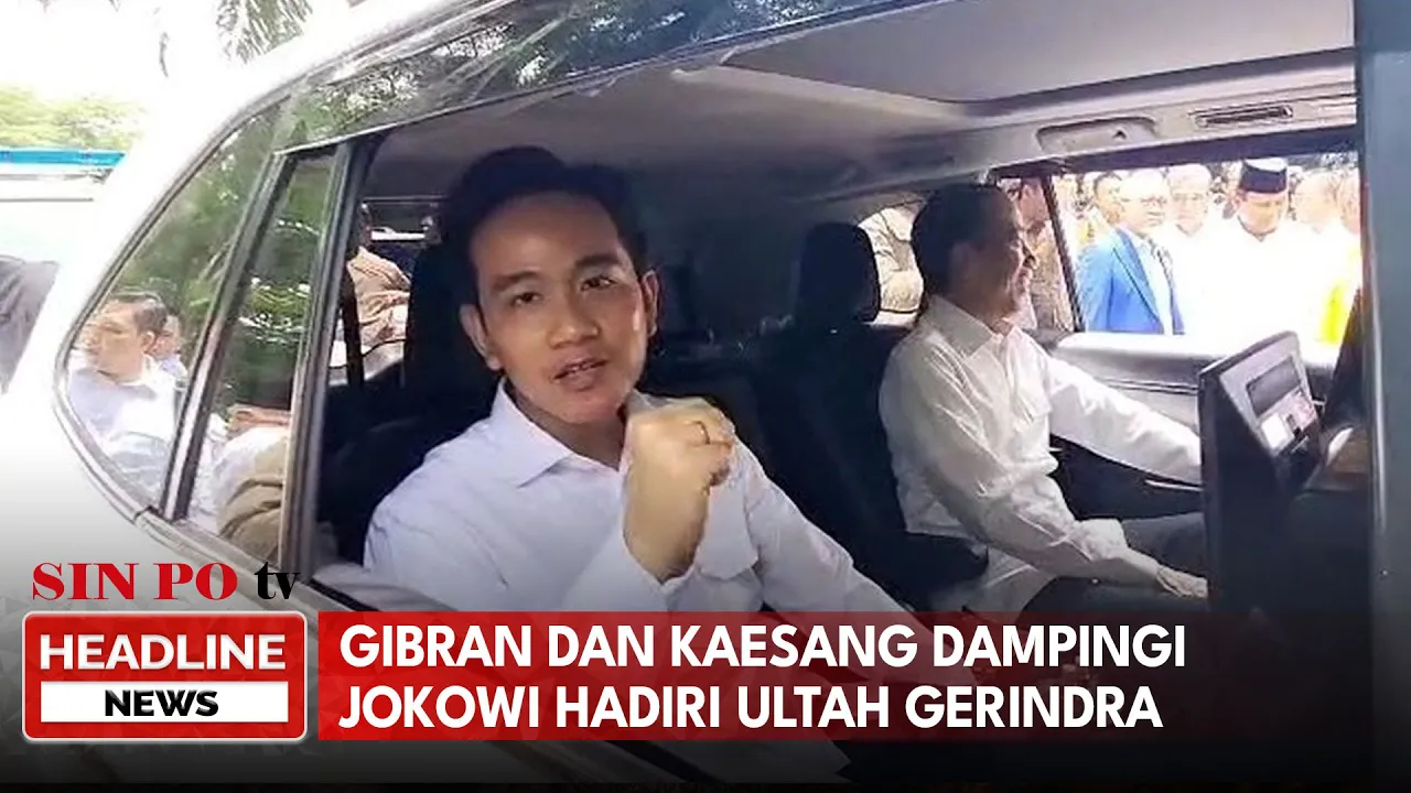 Gibran Dan Kaesang Dampingi Jokowi Hadiri Ultah Gerindra