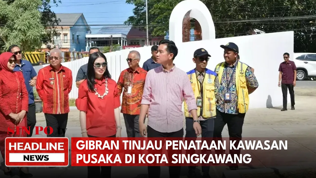 Gibran Tinjau Penataan Kawasan Pusaka Di Kota Singkawang