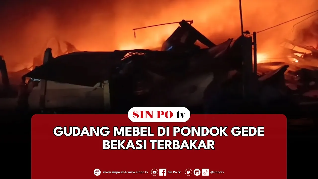 Gudang Mebel Di Pondok Gede Bekasi Terbakar