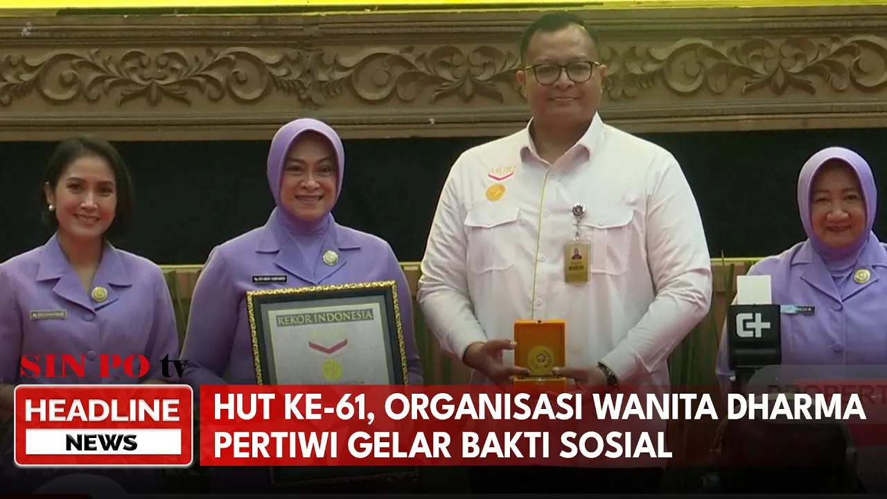 HUT Ke-61, Organisasi Wanita Dharma Pertiwi Gelar Bakti Sosial