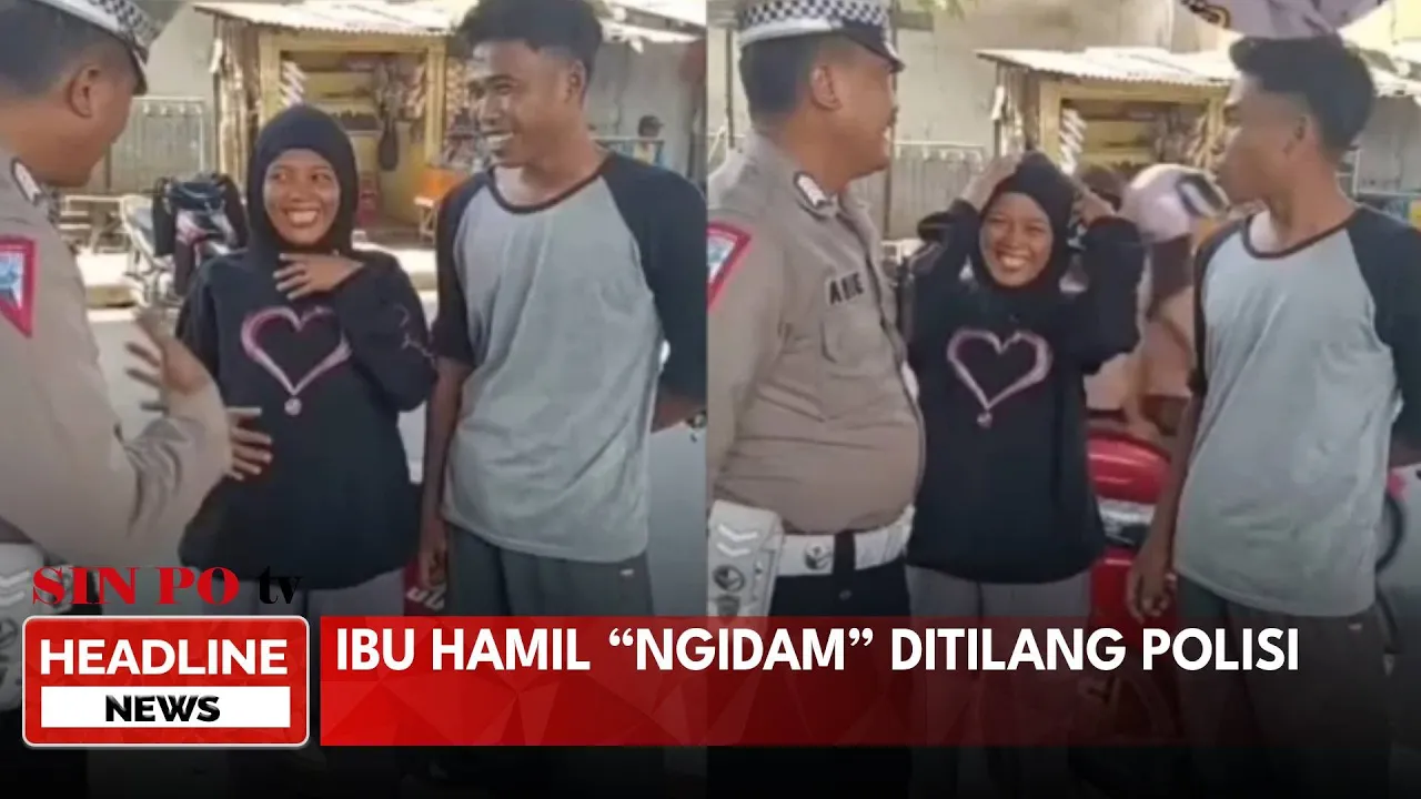 Ibu Hamil “Ngidam” Ditilang Polisi