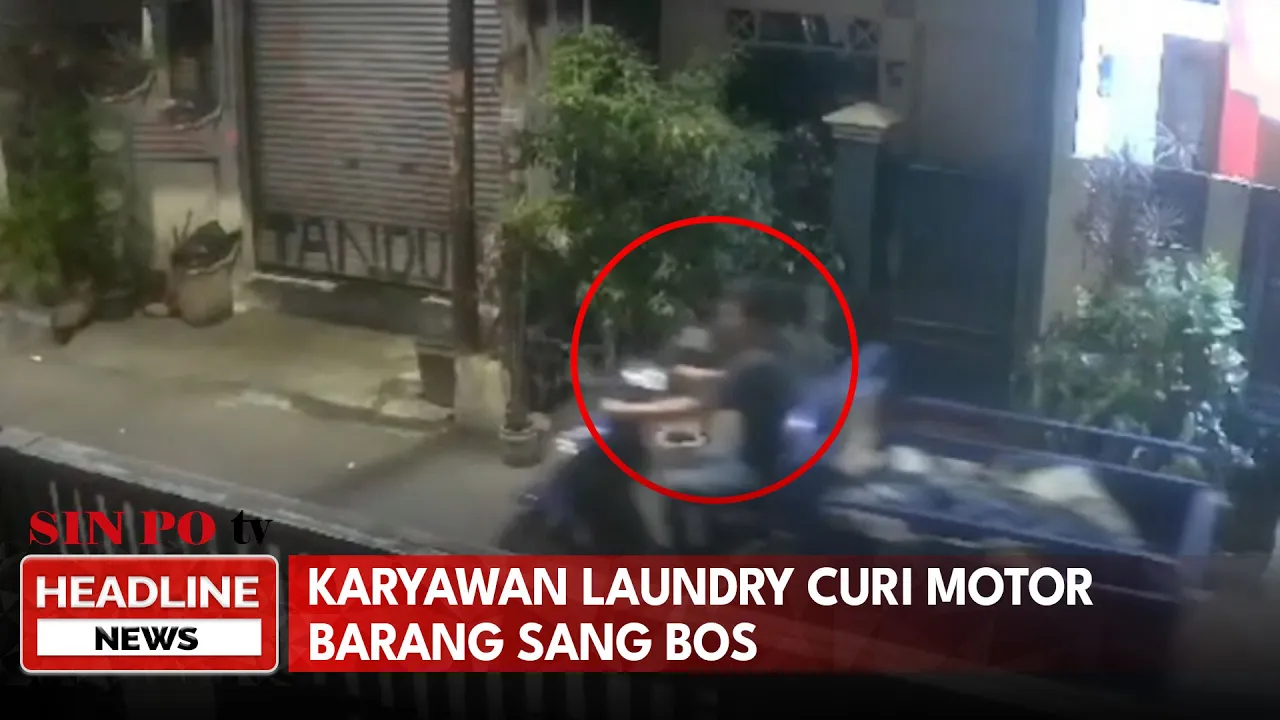 Karyawan Laundry Curi Motor Barang Sang Bos