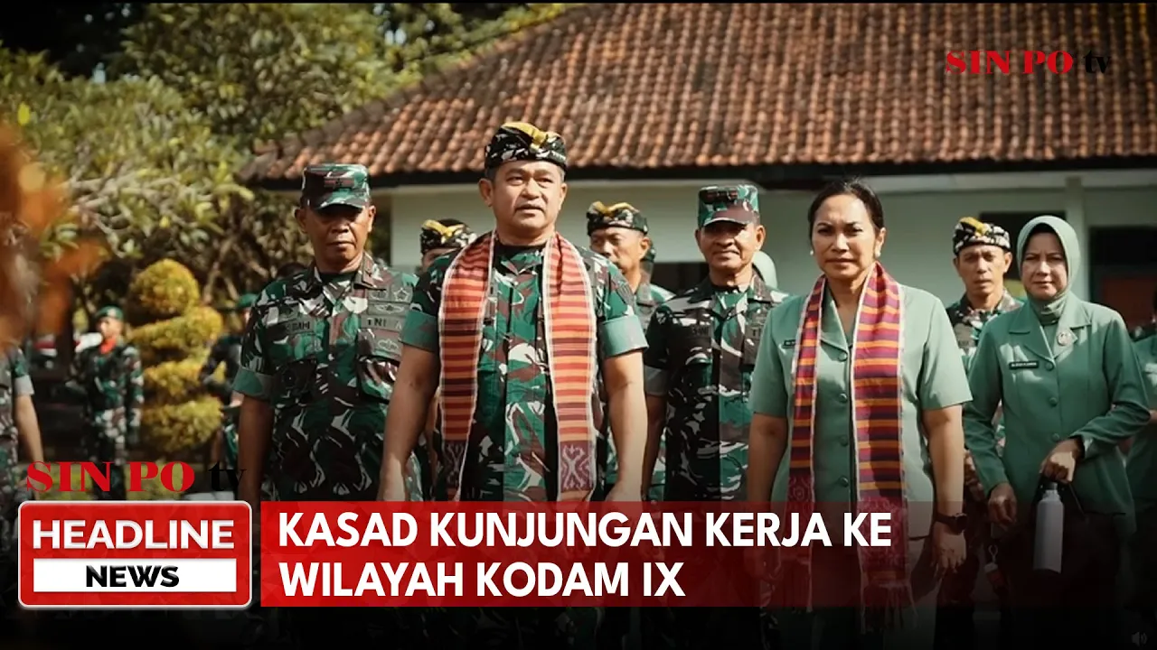 Kasad Kunjungan Kerja Ke Wilayah Kodam IX