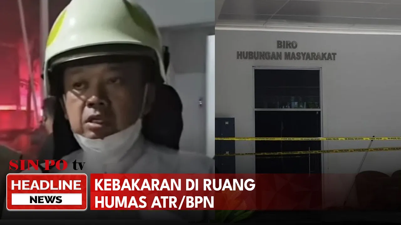 Kebakaran Di Ruang Humas ATR/BPN