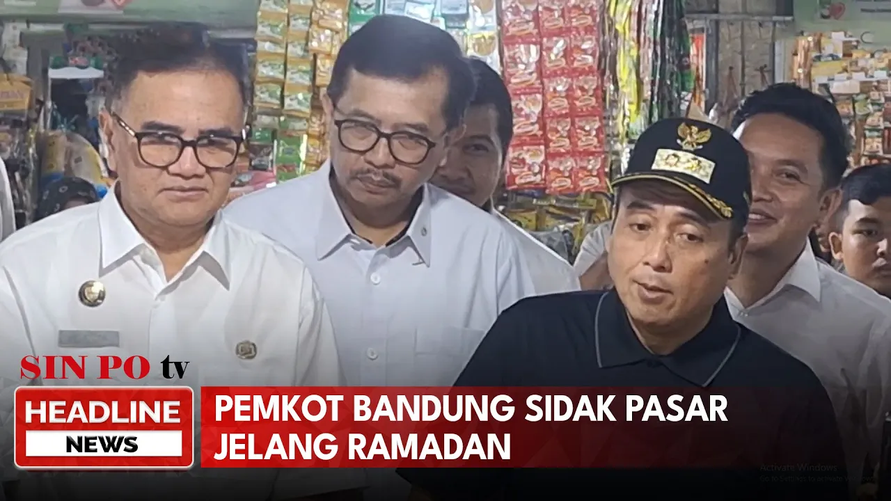 Kebutuhan Pokok Merangkak Naik, Wakil Walikota Bandung Sidak Pasar Jelang Ramadan
