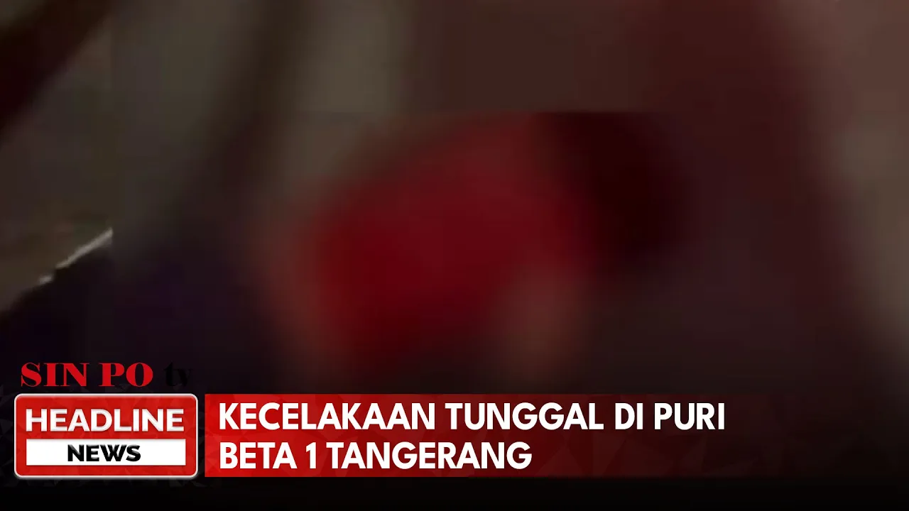 Kecelakaan Tunggal Di Puri Beta 1 Tangerang