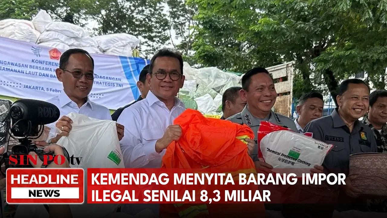 Kemendag Menyita Barang Impor Ilegal Senilai 8,3 Miliar