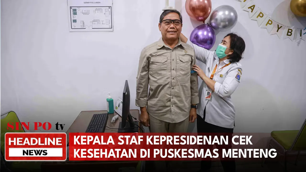 Kepala Staf Kepresidenan Cek Kesehatan Gratis Di Puskesmas Menteng