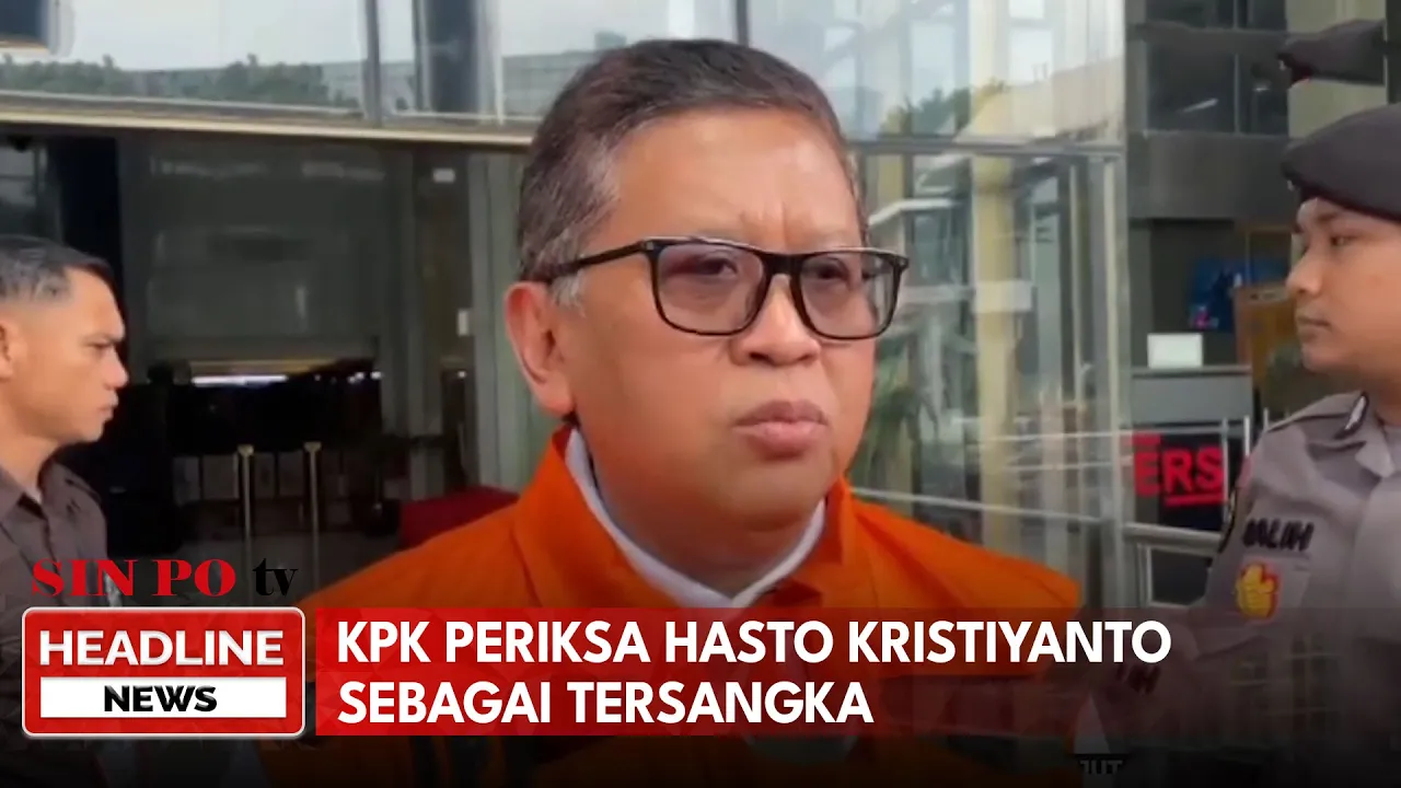 KPK Periksa Hasto Kristiyanto Sebagai Tersangka