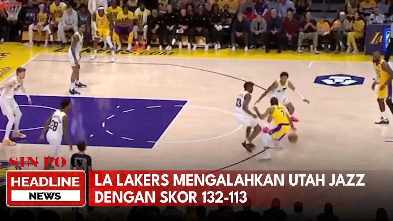 LA Lakers Mengalahkan Utah Jazz Dengan Skor 132-113