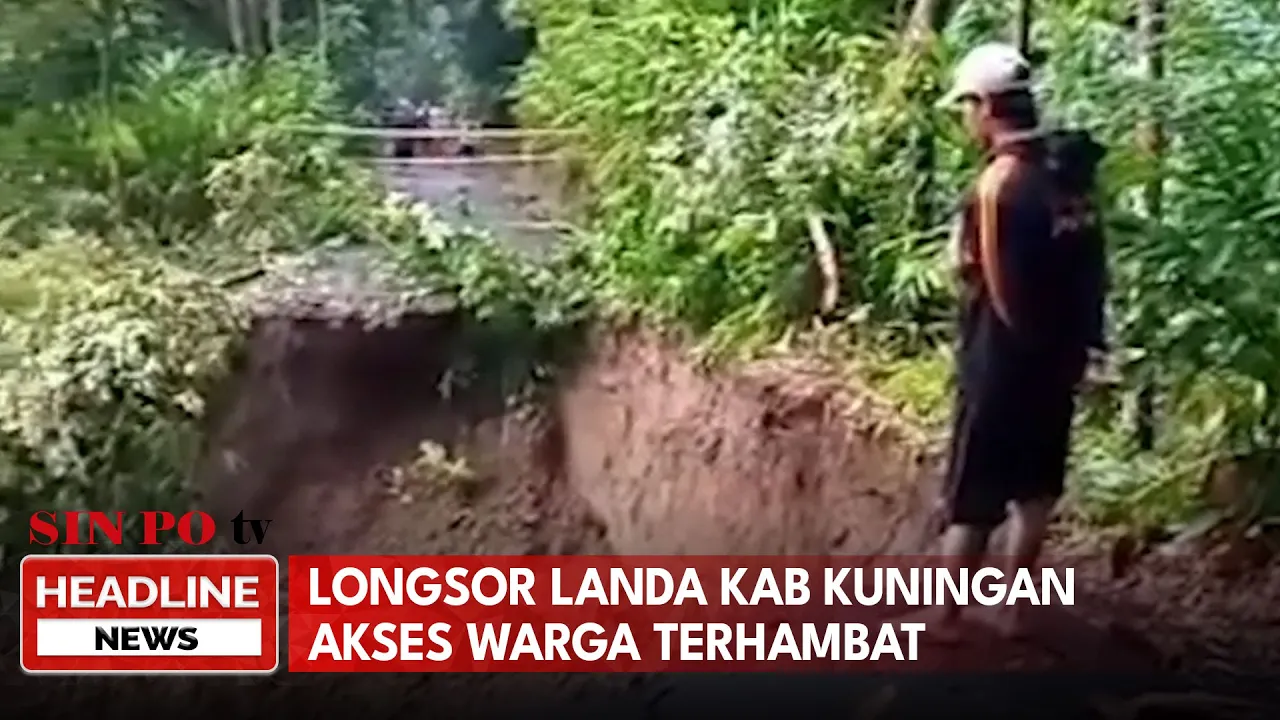 Longsor Landa Kab Kuningan Akses Warga Terhambat