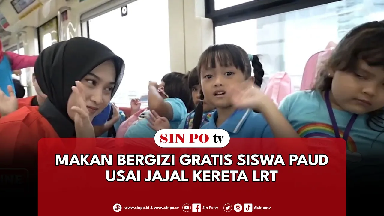 Makan Bergizi Gratis Siswa Paud Usai Jajal Kereta LRT