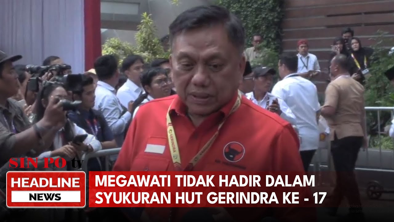 Megawati Tidak Hadir Dalam Syukuran HUT Gerindra Ke - 17