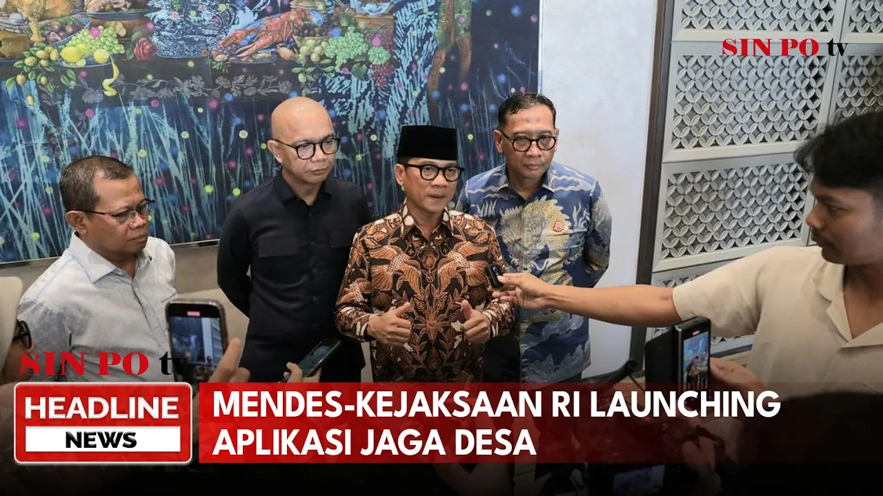 Mendes-Kejaksaan RI Launching Aplikasi Jaga Desa
