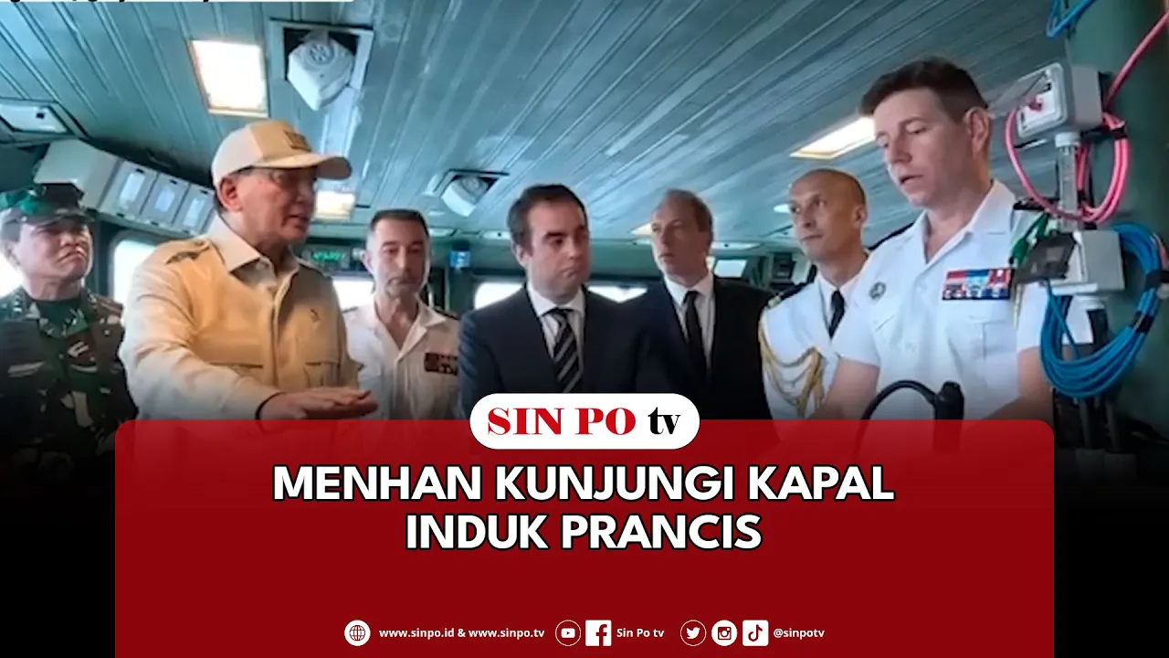 Menhan Kunjungi Kapal Induk Prancis