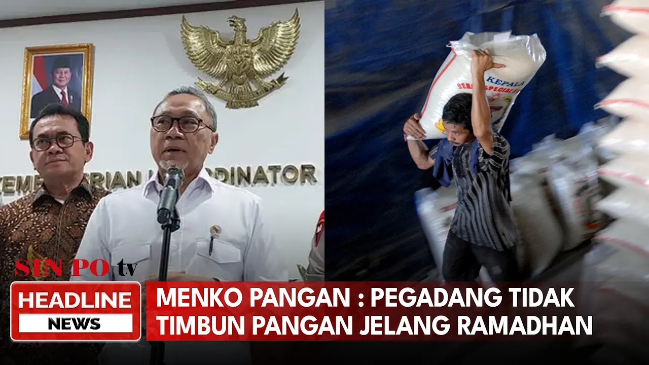 Menko Pangan : Pegadang Tidak Timbun Pangan Jelang Ramadhan