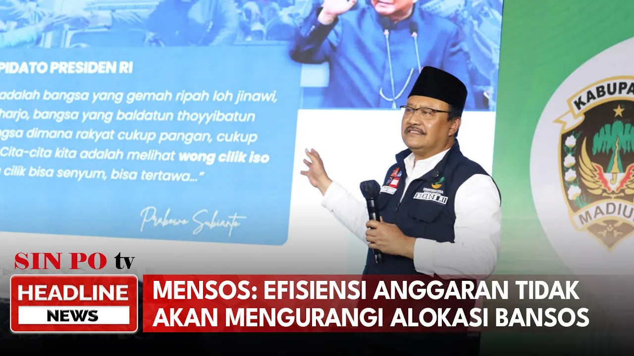 Mensos: Efisiensi Anggaran Tidak Akan Mengurangi Alokasi Bansos