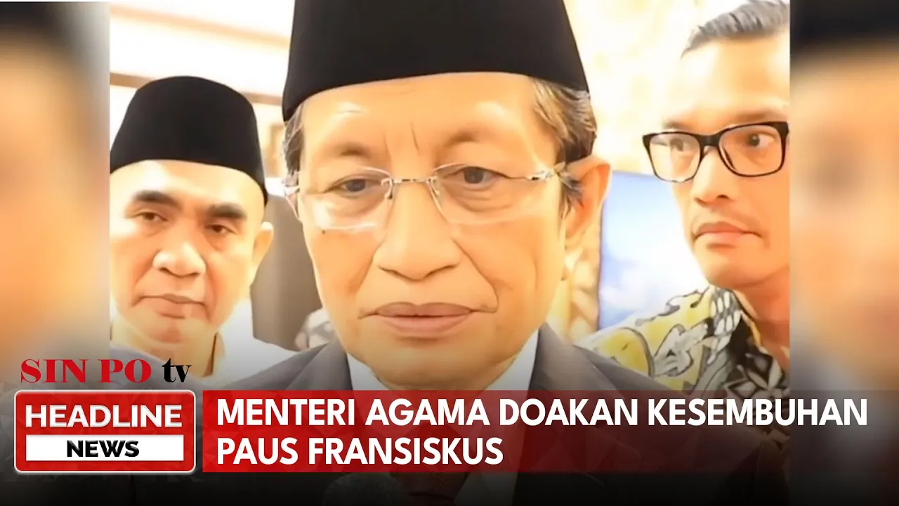Menteri Agama Doakan Kesembuhan Paus Fransiskus