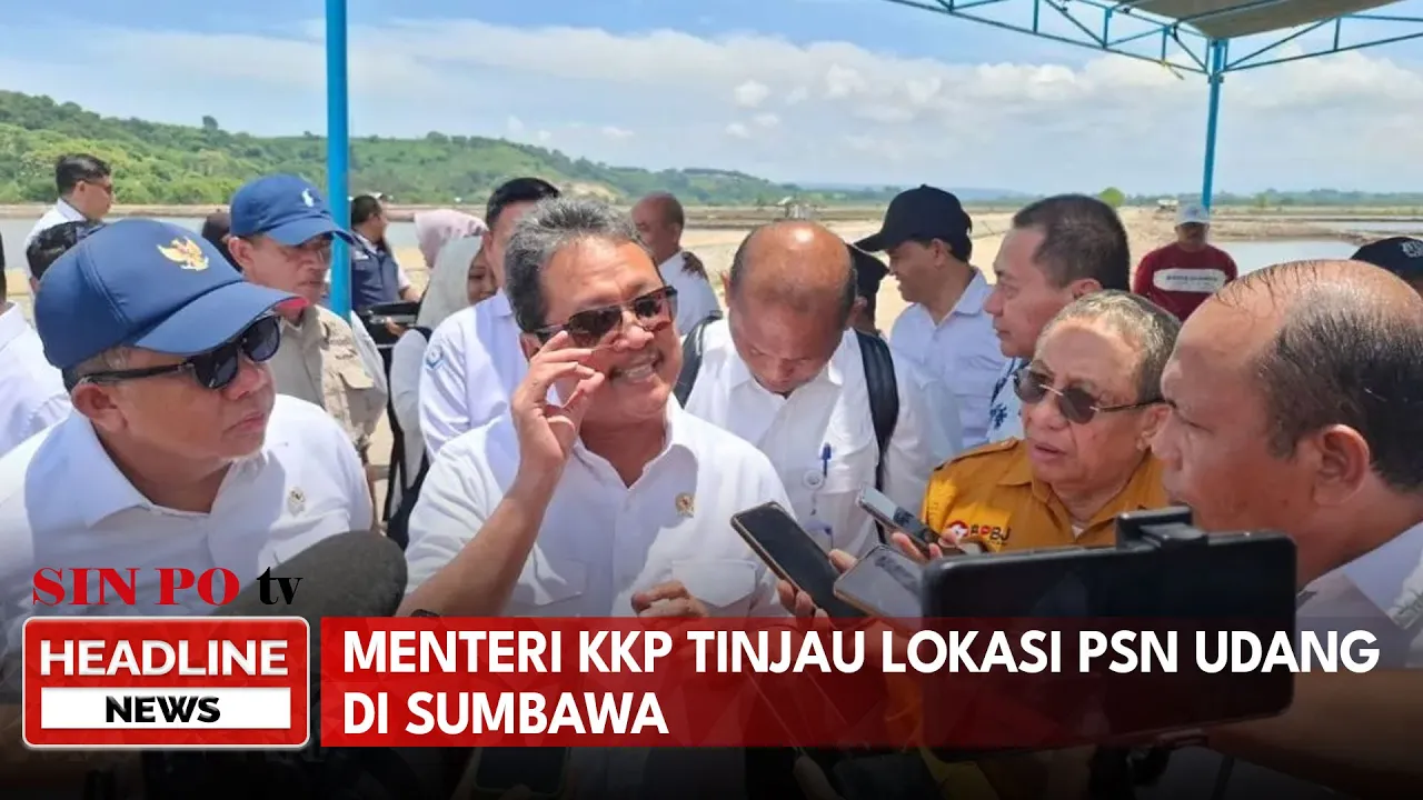 Menteri KKP Tinjau Lokasi PSN Udang Di Sumbawa
