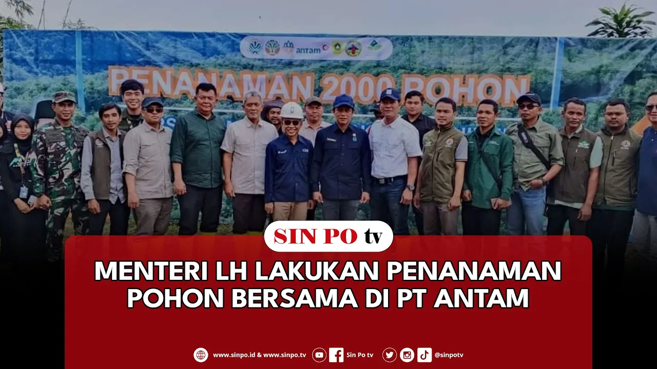 Menteri LH Lakukan Penanaman Pohon Bersama Di PT Antam