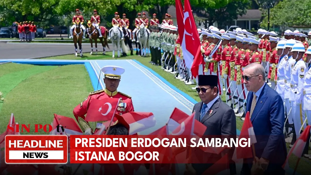 Momen Presiden Erdogan Tiba Di Istana Bogor Disambut 75 Pasukan Berkuda
