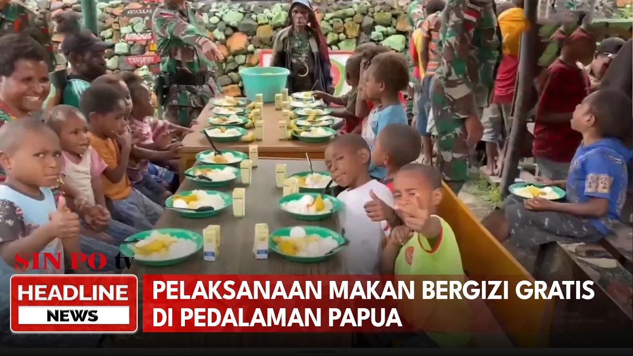 Pelaksanaan Makan Bergizi Gratis Di Pedalaman Papua