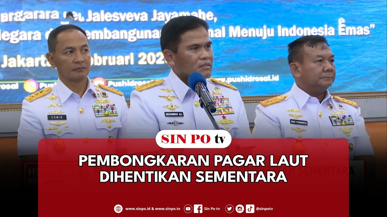 Pembongkaran Pagar Laut Dihentikan Sementara